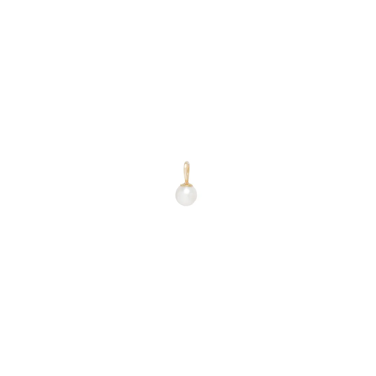 14k Pearl Charm Pendant