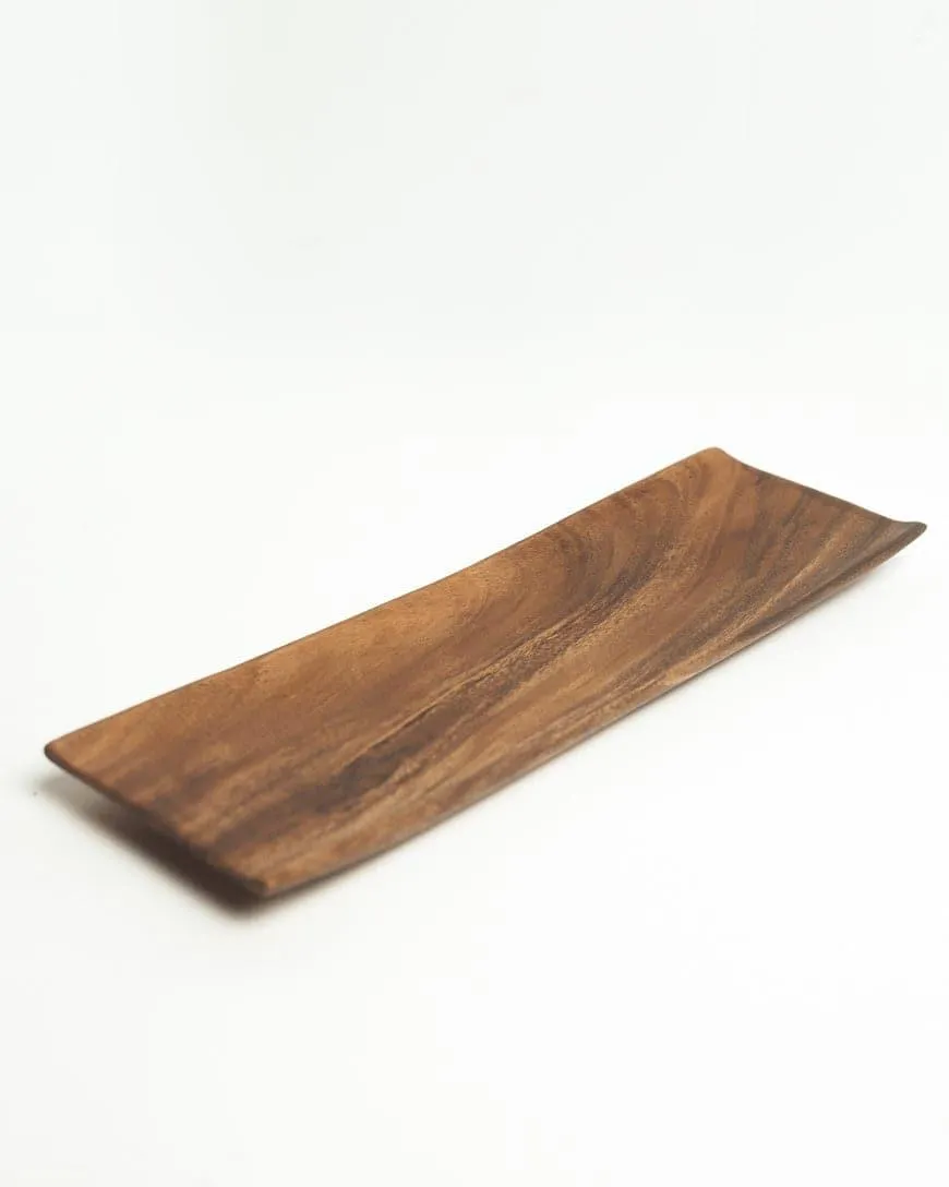 16" Acacia Wood Serving Tray