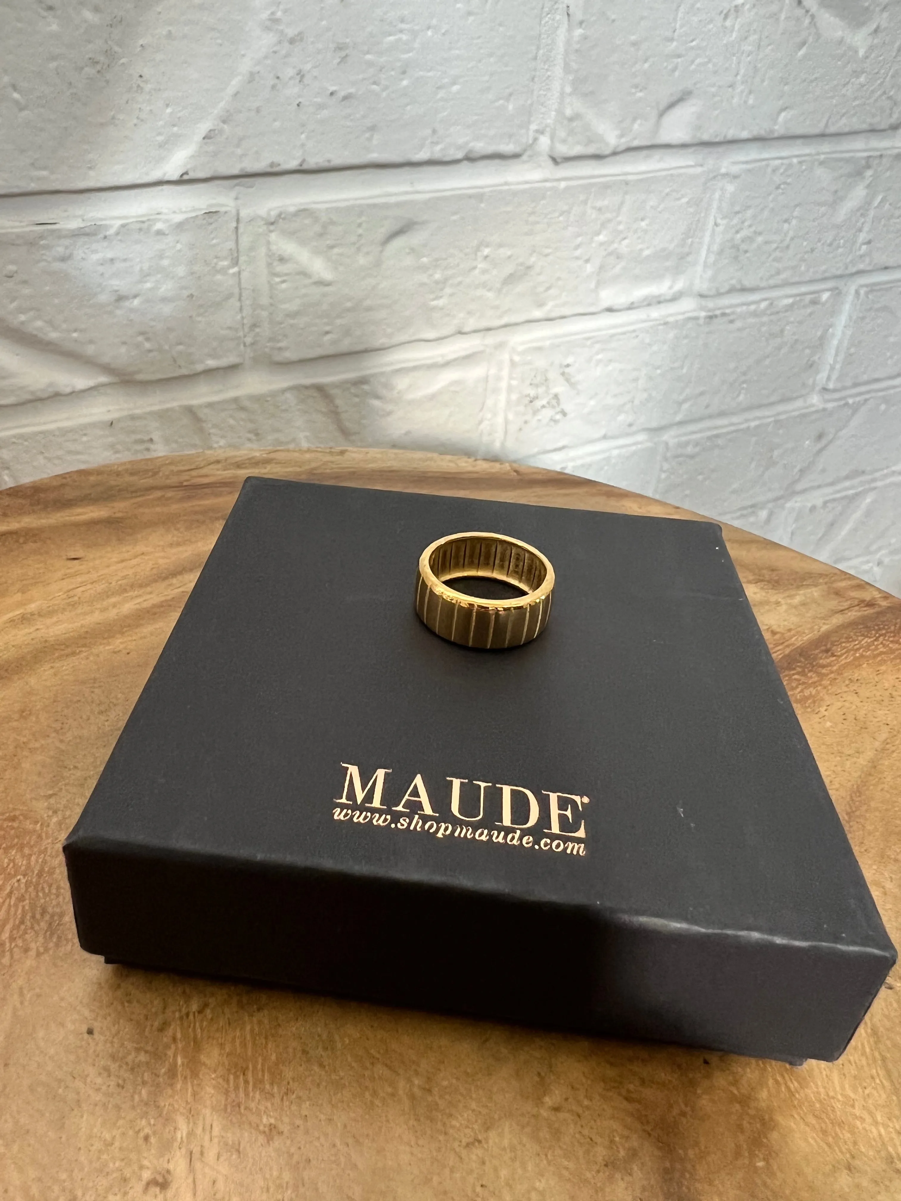 18K Sadie Textured Ring