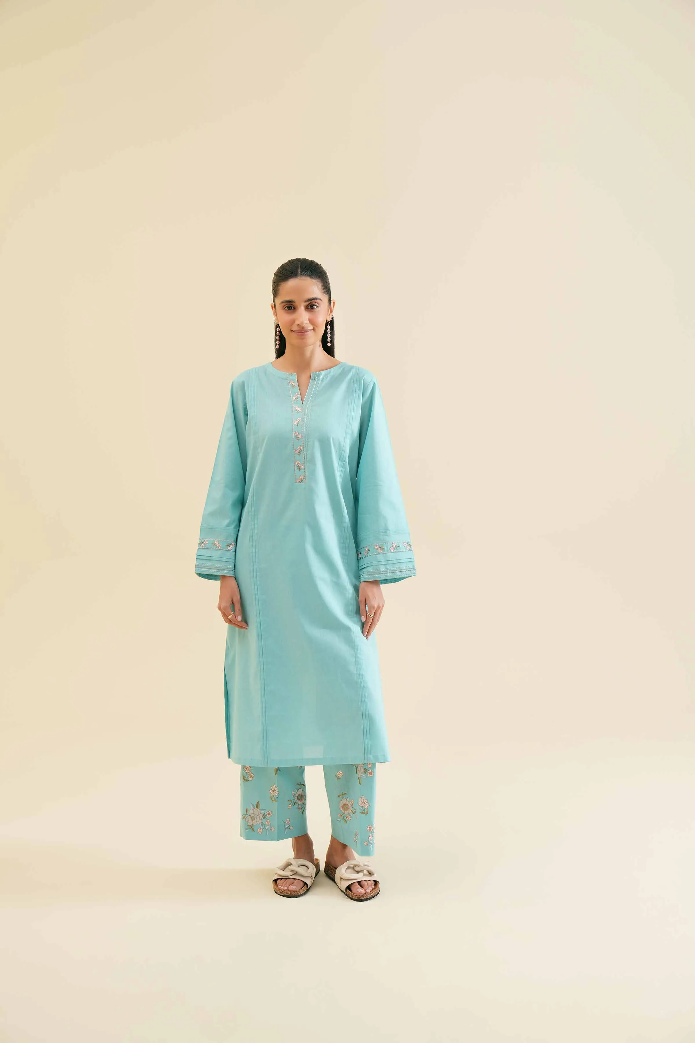 2 Piece - Embroidered Suit - PS24-111