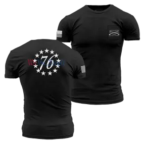 76 We The People Pocket T-Shirt - Black Heather