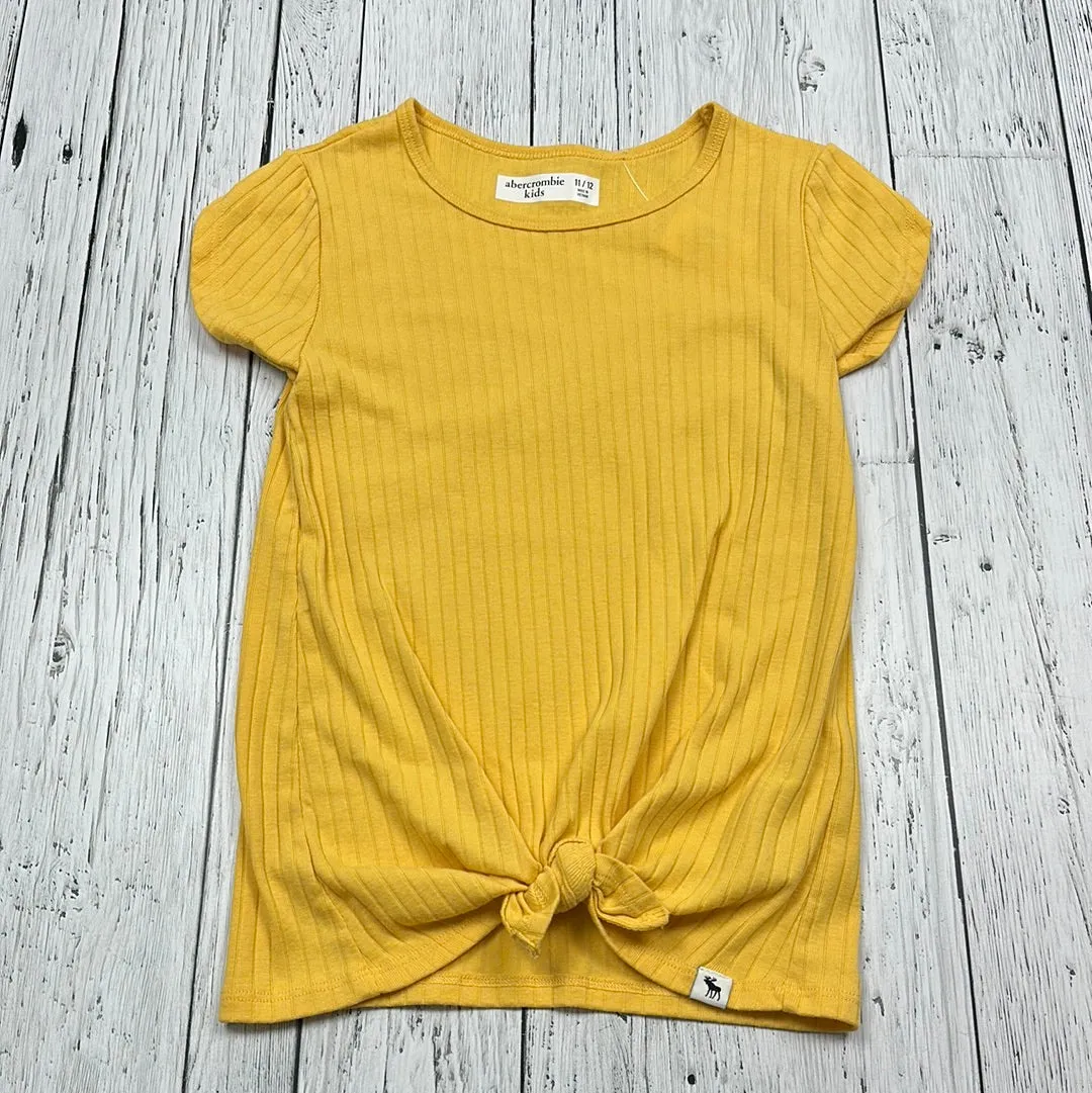 Abercrombie Yellow Ribbed Tied Shirt - Girls 11/12