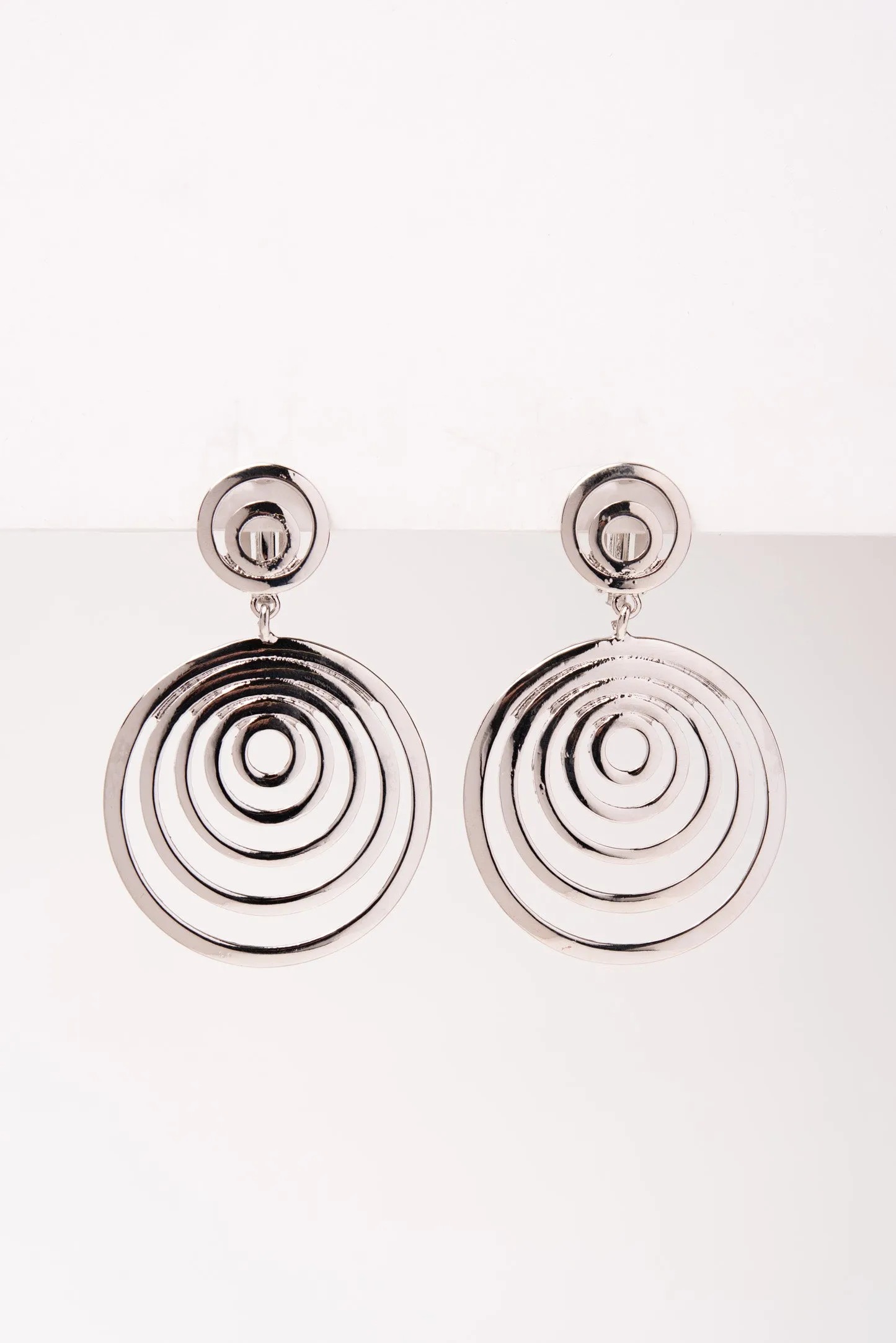 Adalyn Swirls Metal Clip-On Earrings