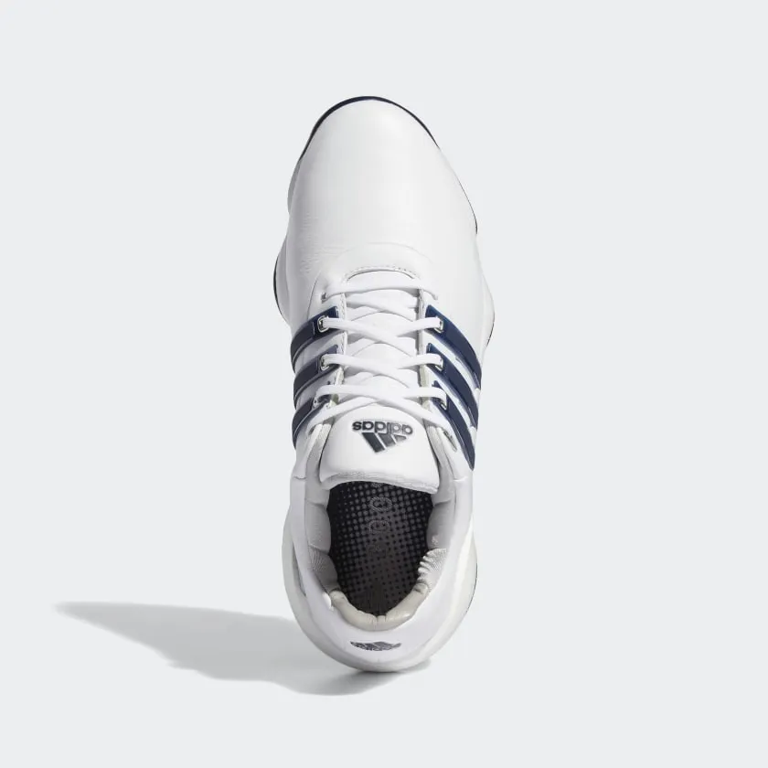 ADIDAS MEN'S TOUR360 22 INFINITY Golf Shoes Cloud White / Collegiate Navy / Silver Metallic