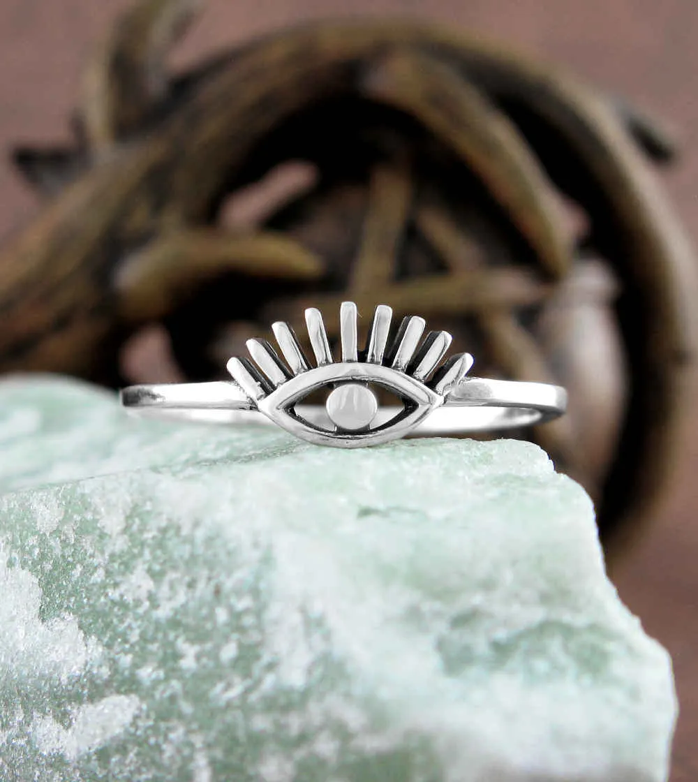 Alarming Evil Eye Cut-Out Ring