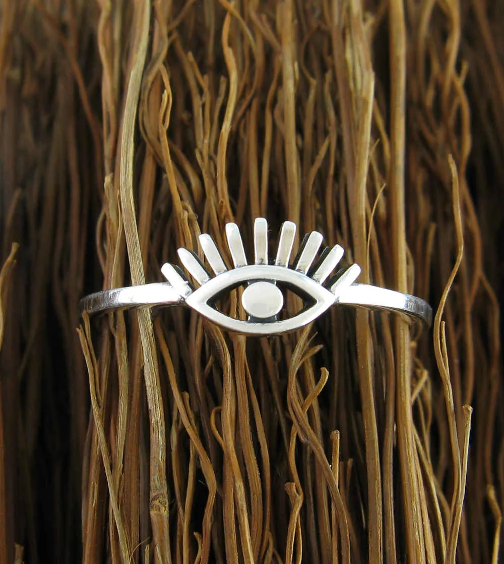 Alarming Evil Eye Cut-Out Ring