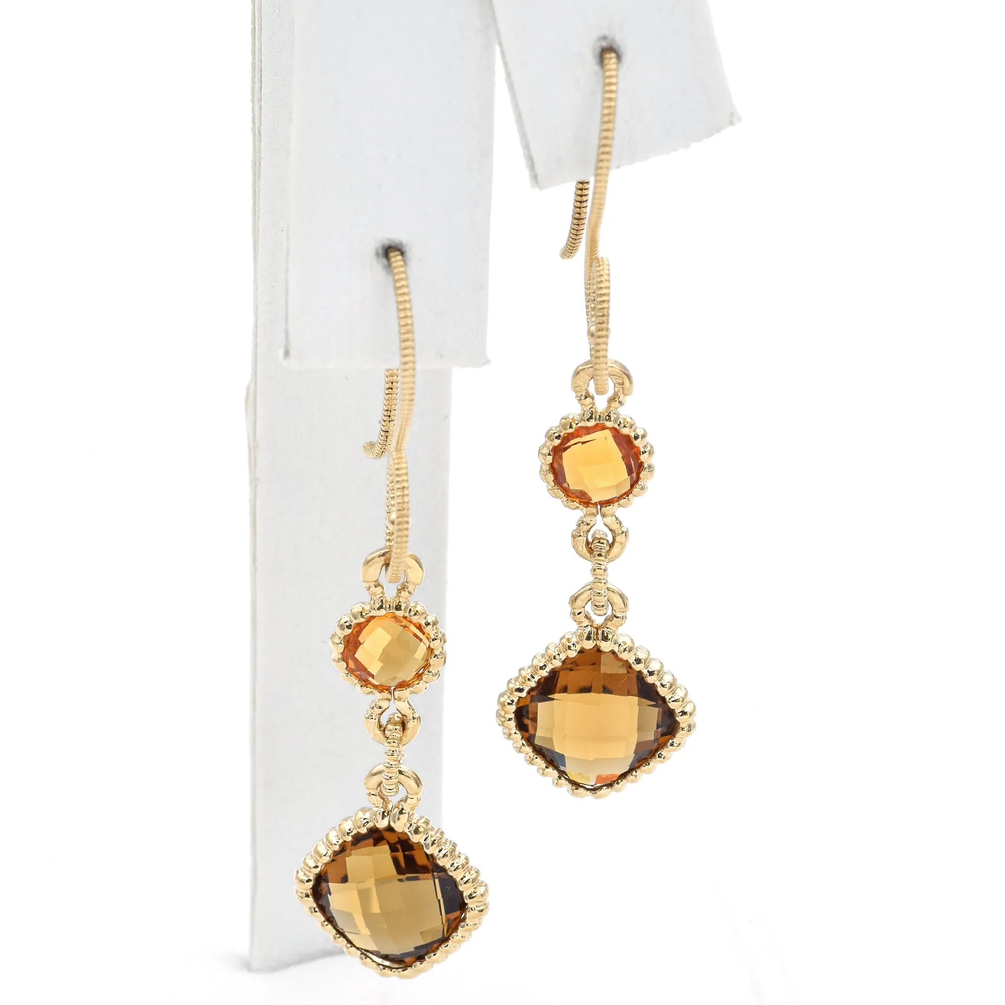 Alwand Vahan 14K Yellow Gold Citrine Dangle Earrings