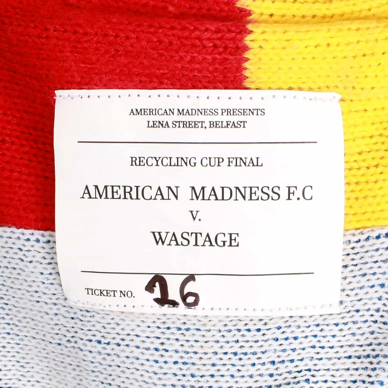 AM Re-Worked Football Scarf Jacket #26