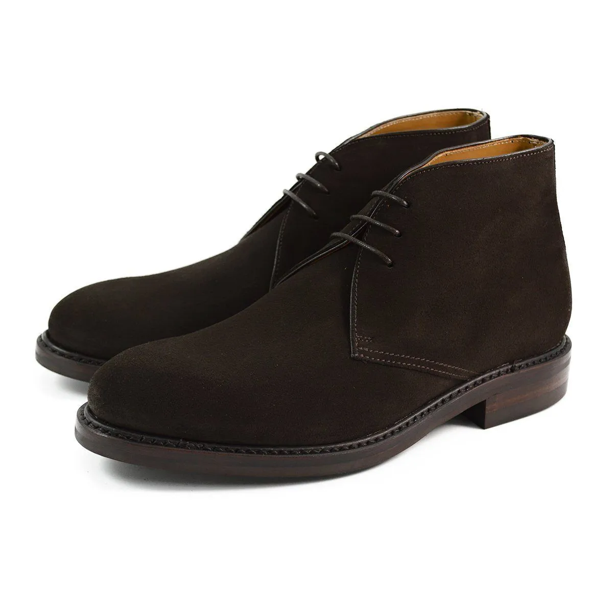 Berwick 1707 Chukka Boot (320) - Dark Brown Suede