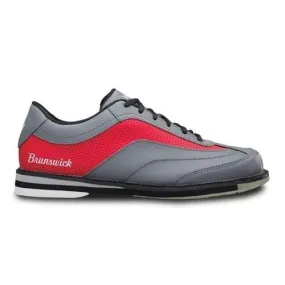 Brunswick Mens Rampage Grey Red Right Hand Bowling Shoes