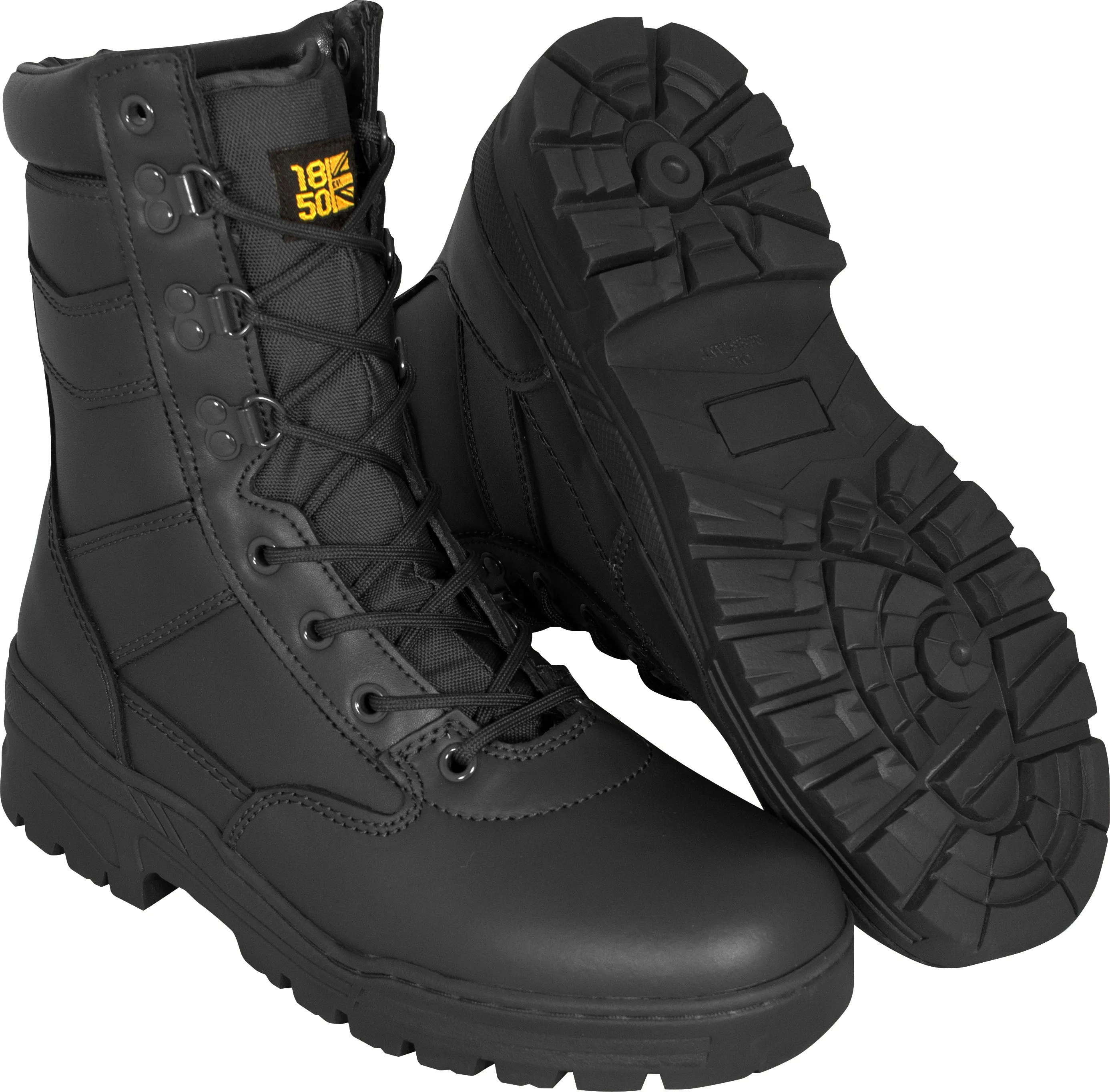 Cadet Full Leather Patrol Boot - Black - 1850