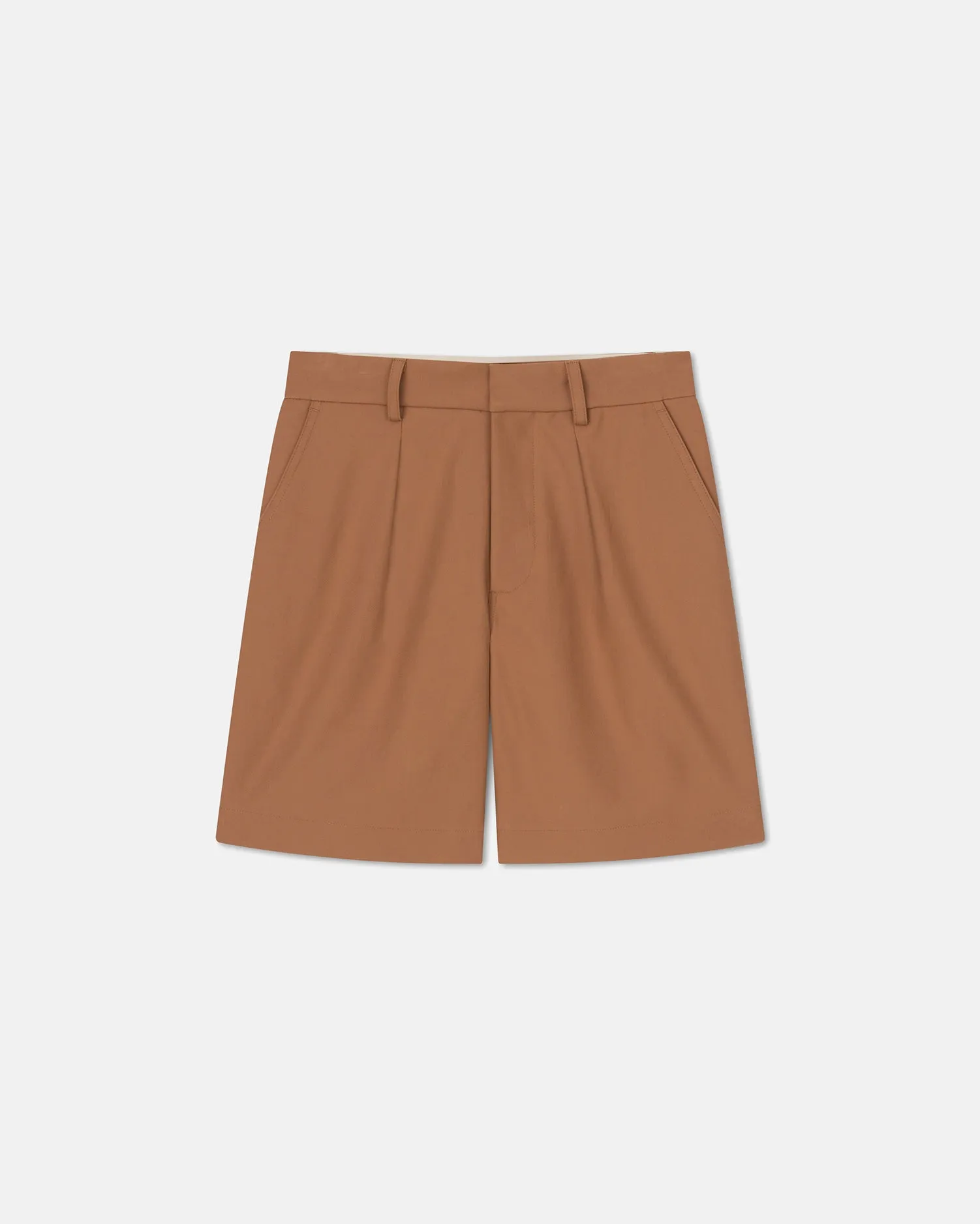 Callen - Sale Structured Twill Shorts - Rust Twill