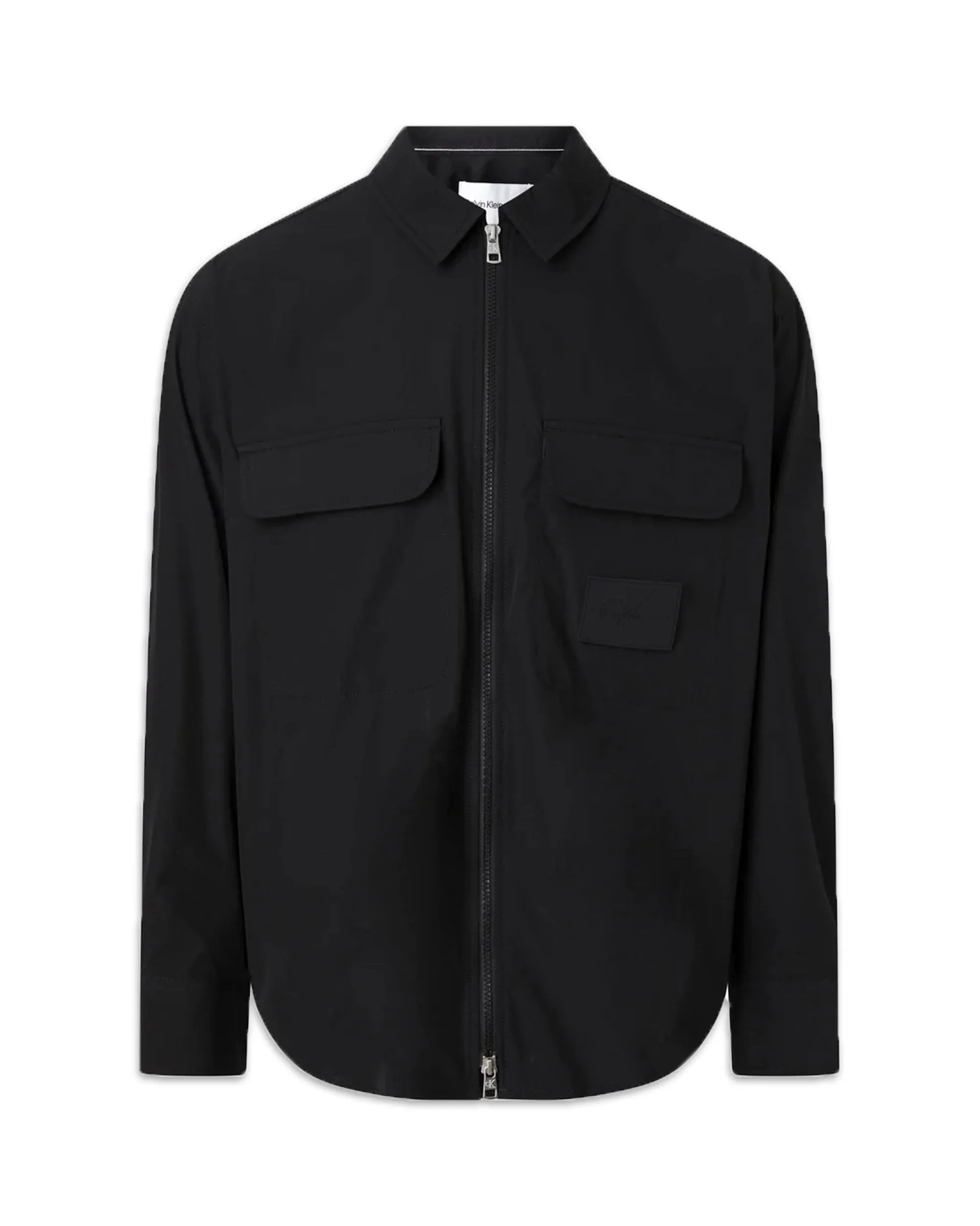 Calvin Klein Overshirt Premium Essentials Zip Nero