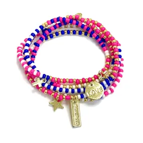 Caryn Lawn Everything Necklace-Pinks & Blues