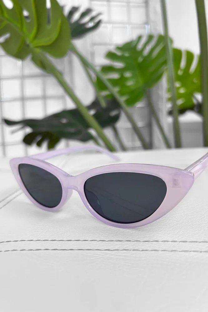 Cat Eye Plastic Frame Sunglasses