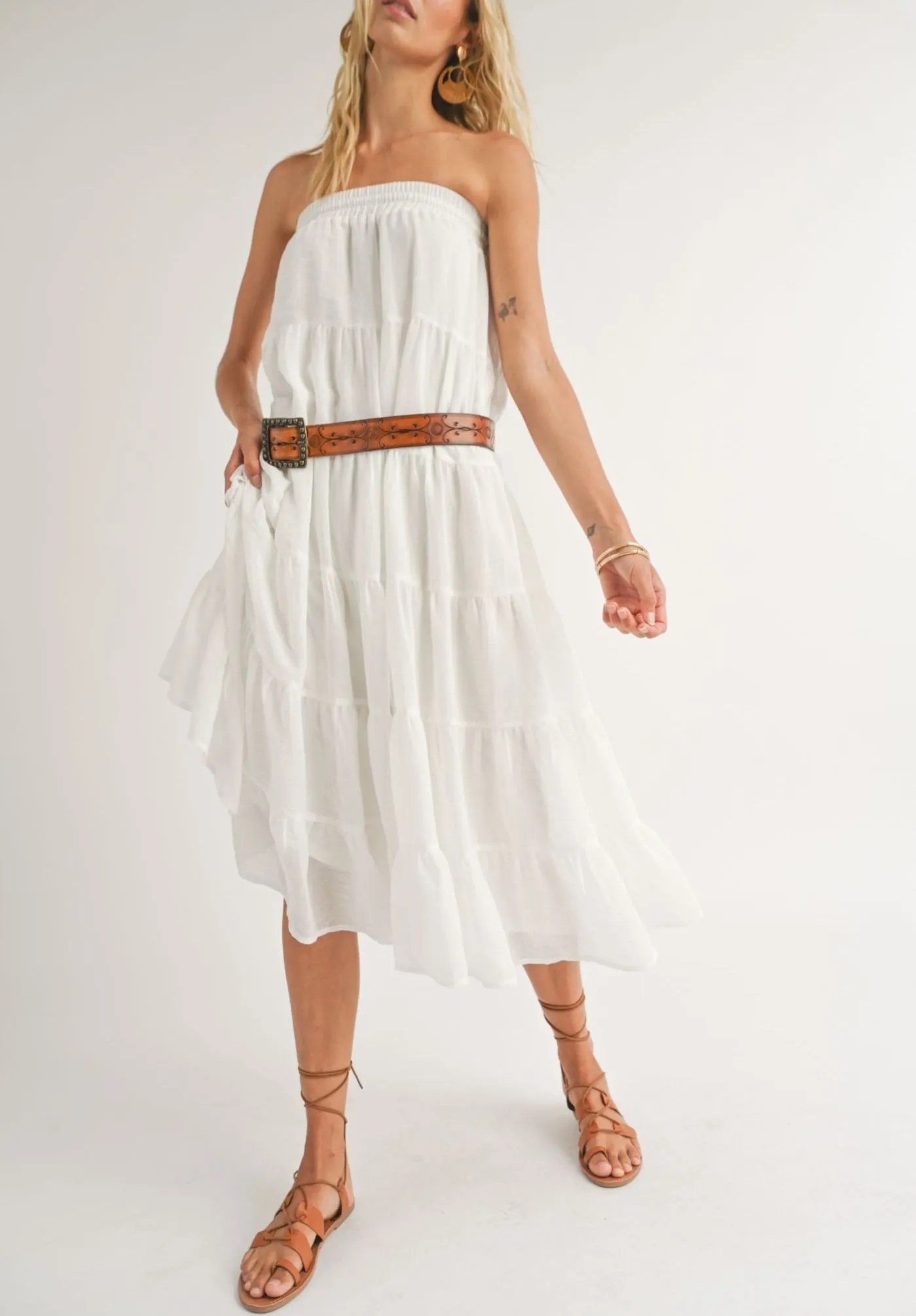 Coastal Tiered Maxi Skirt