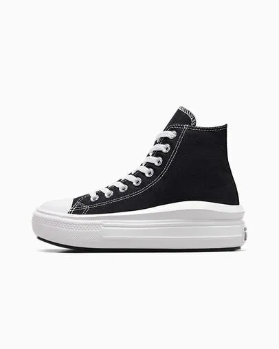 Converse - Women's Chuck Taylor All Star Move High Top Black/Narural Ivory 568497C