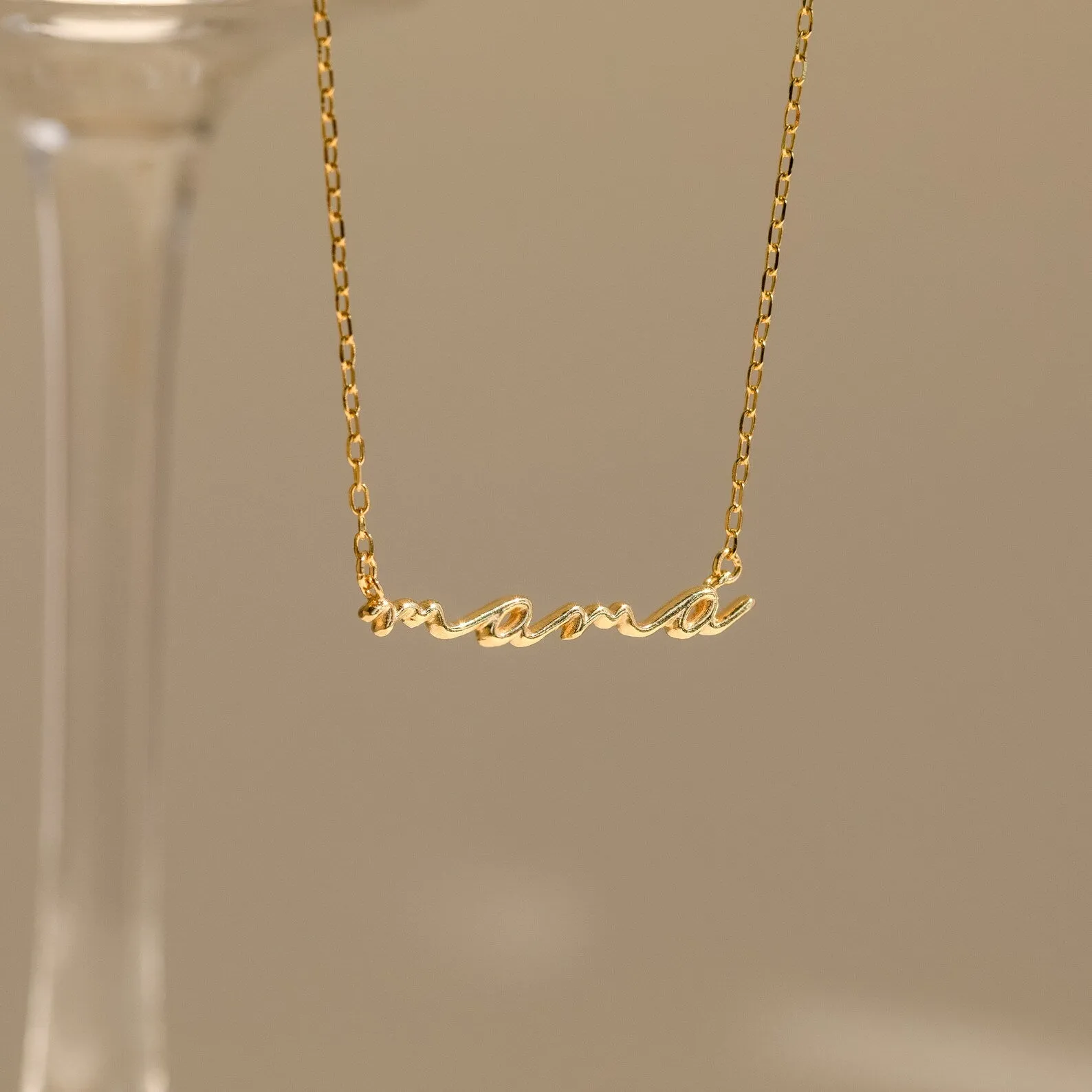 Dainty Bubble Name Necklace