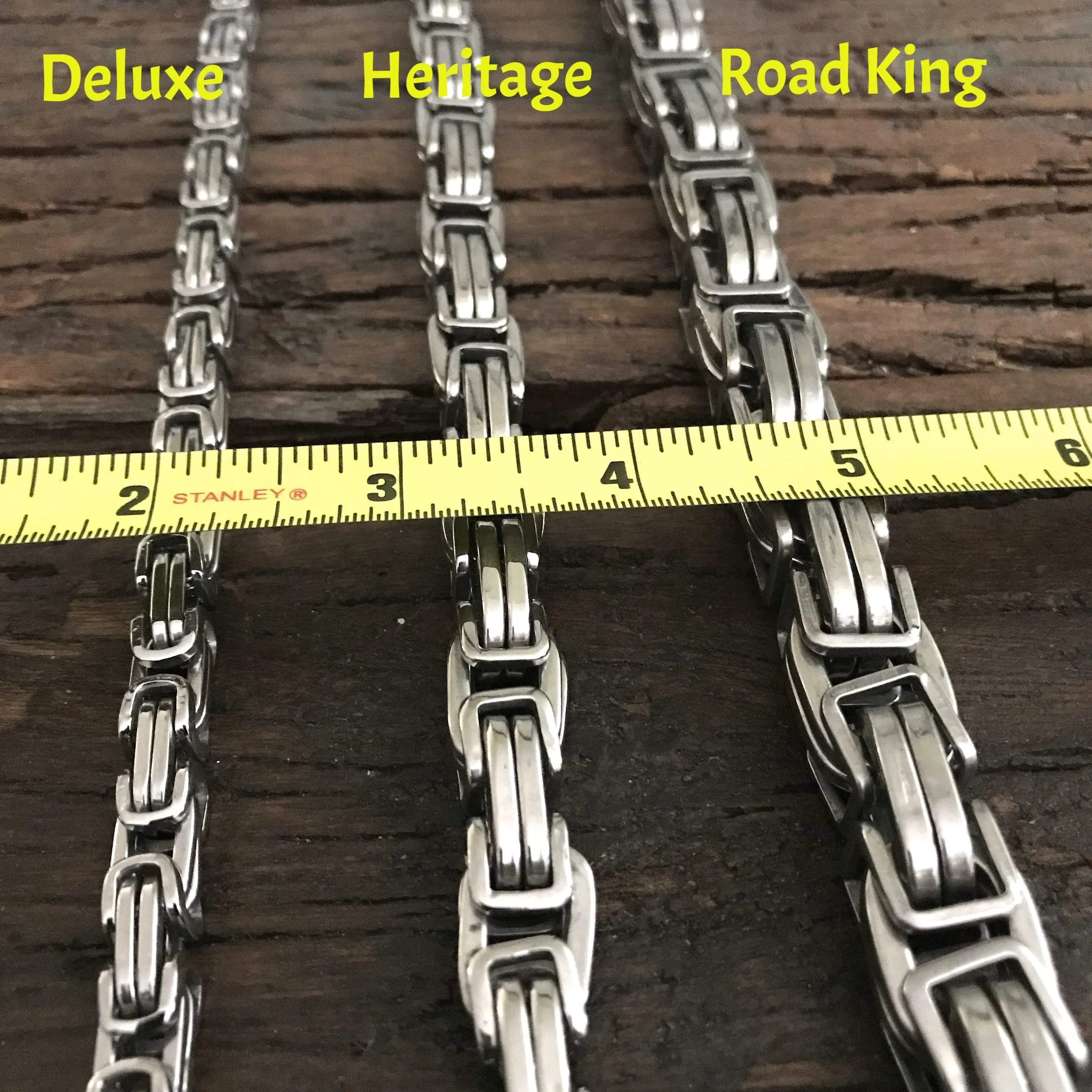 Daytona - Gold & Black - Wallet Chain Road King - 3/4 inch wide