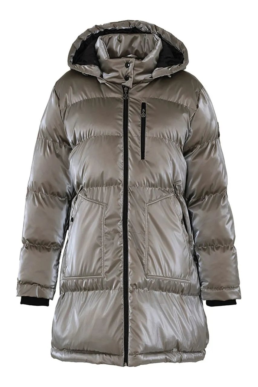 Dolcezza Long Hooded Puffer Jacket - Style 73803