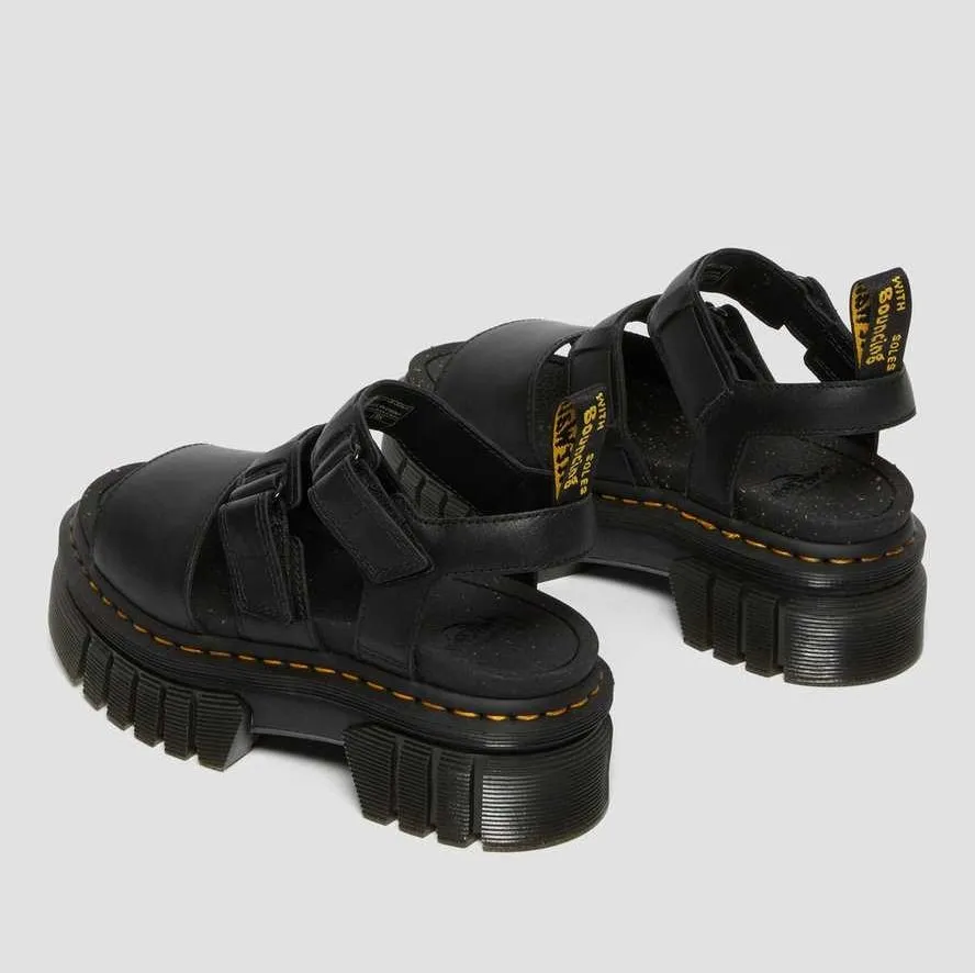 Dr. Martens Ricki 3-Strap Sandal Black Nappa Lux