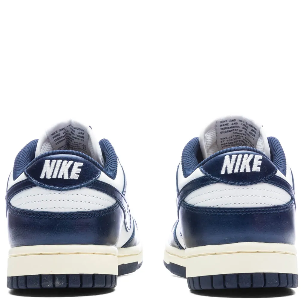 Dunk Low Women's Vintage Navy - White/Midnight Navy/Coconut Milk