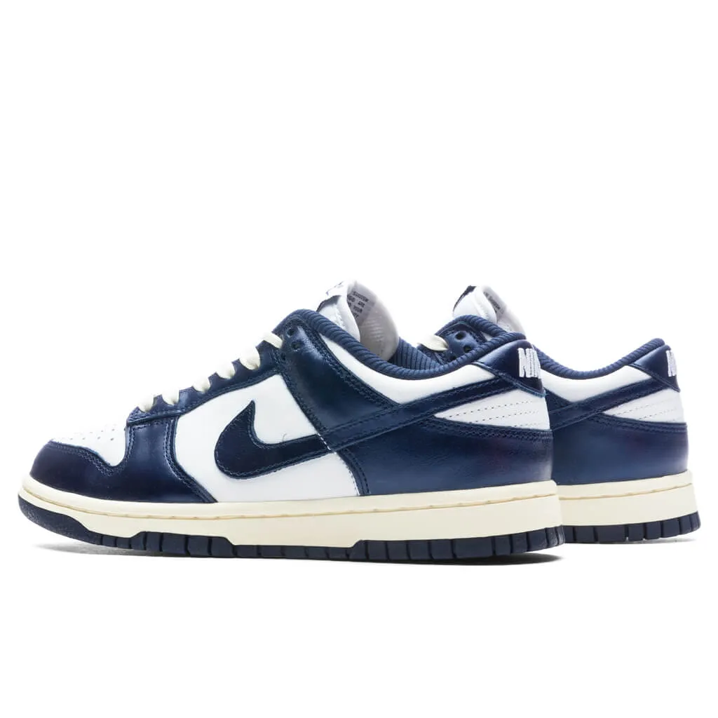 Dunk Low Women's Vintage Navy - White/Midnight Navy/Coconut Milk