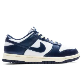 Dunk Low Women's Vintage Navy - White/Midnight Navy/Coconut Milk