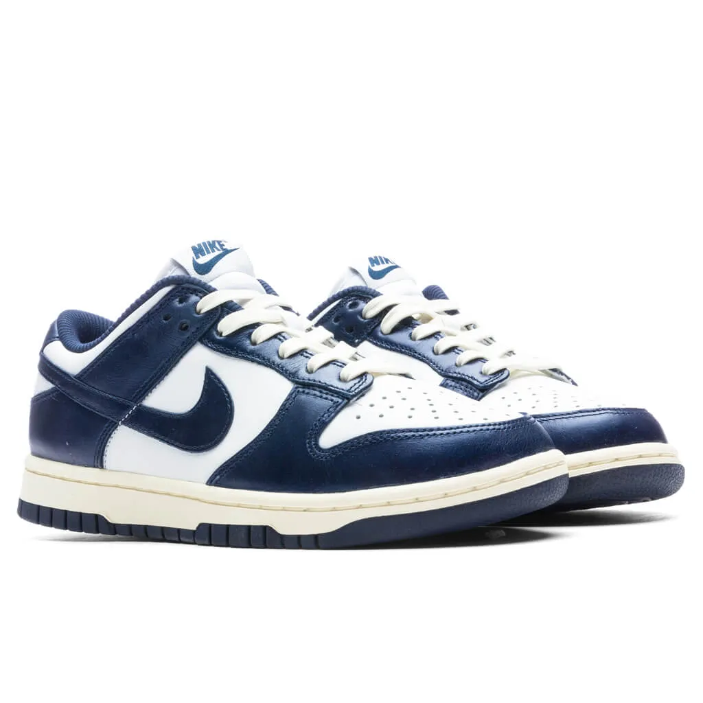 Dunk Low Women's Vintage Navy - White/Midnight Navy/Coconut Milk