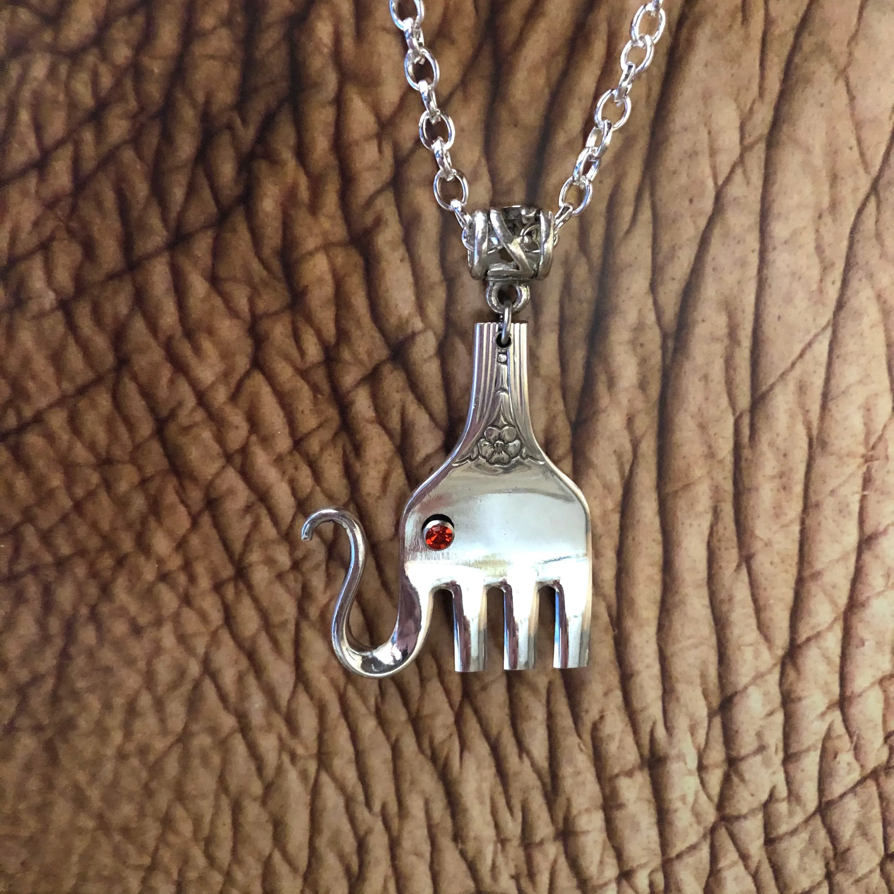 Fork Elephant Necklace