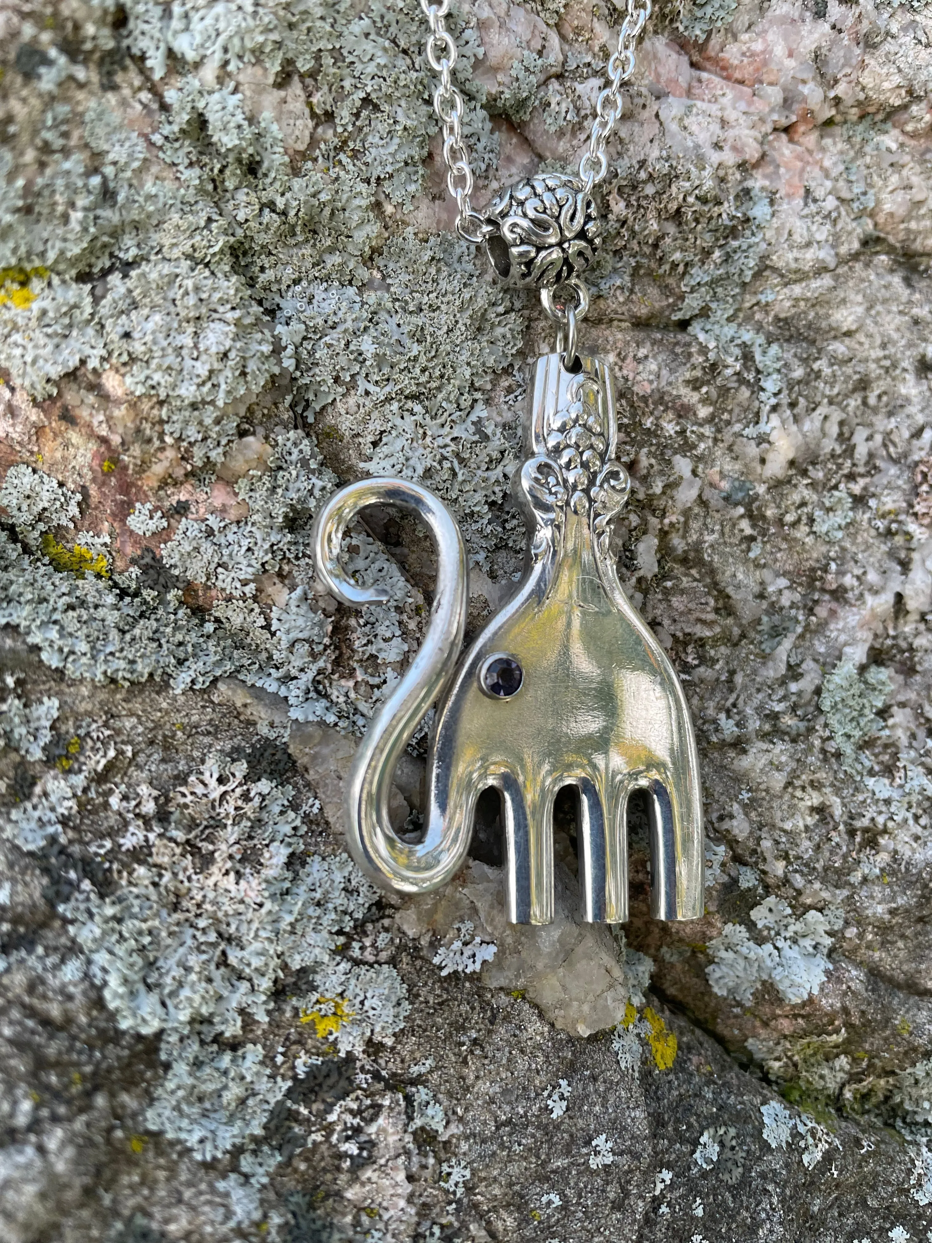 Fork Elephant Necklace