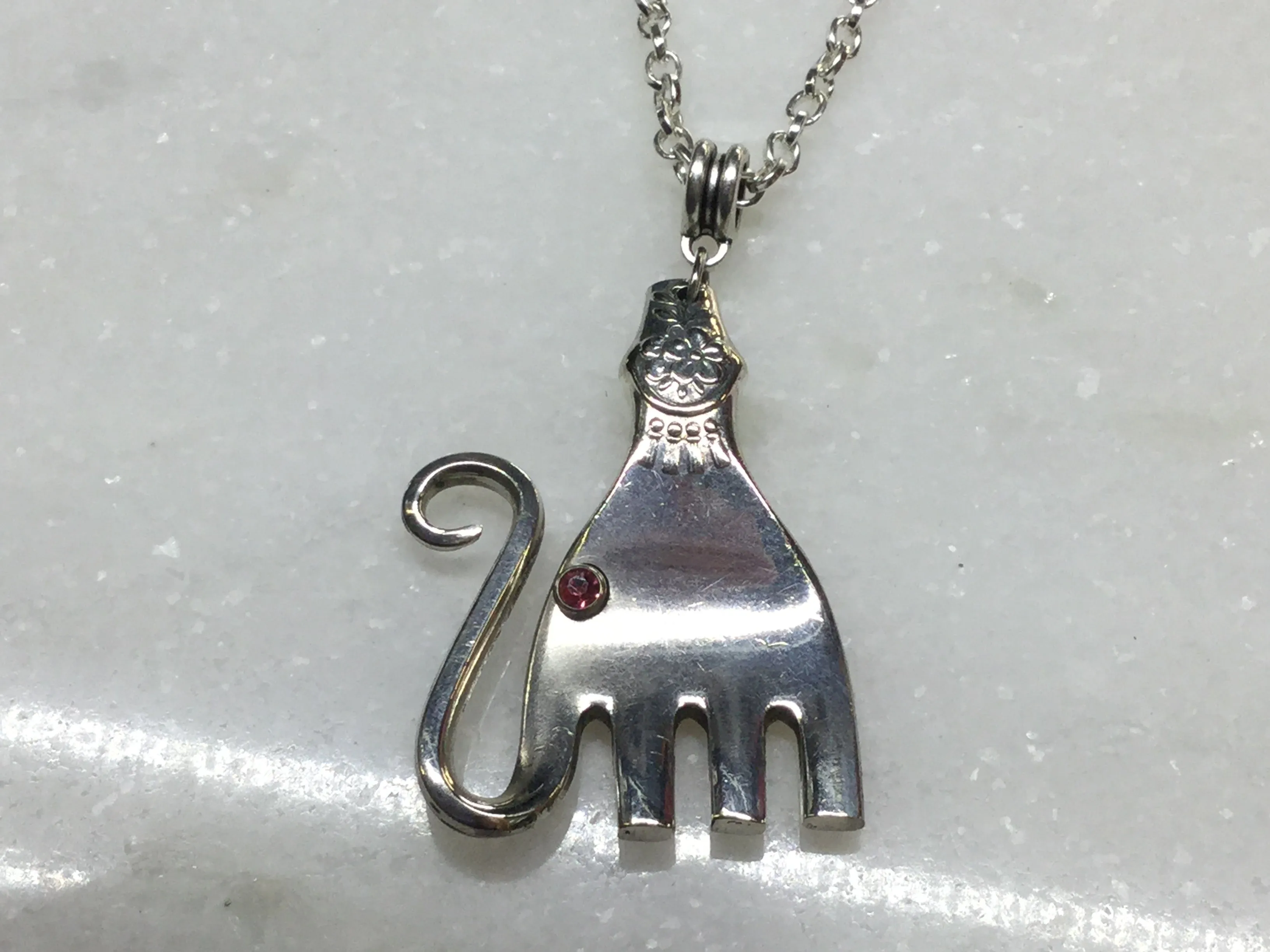 Fork Elephant Necklace