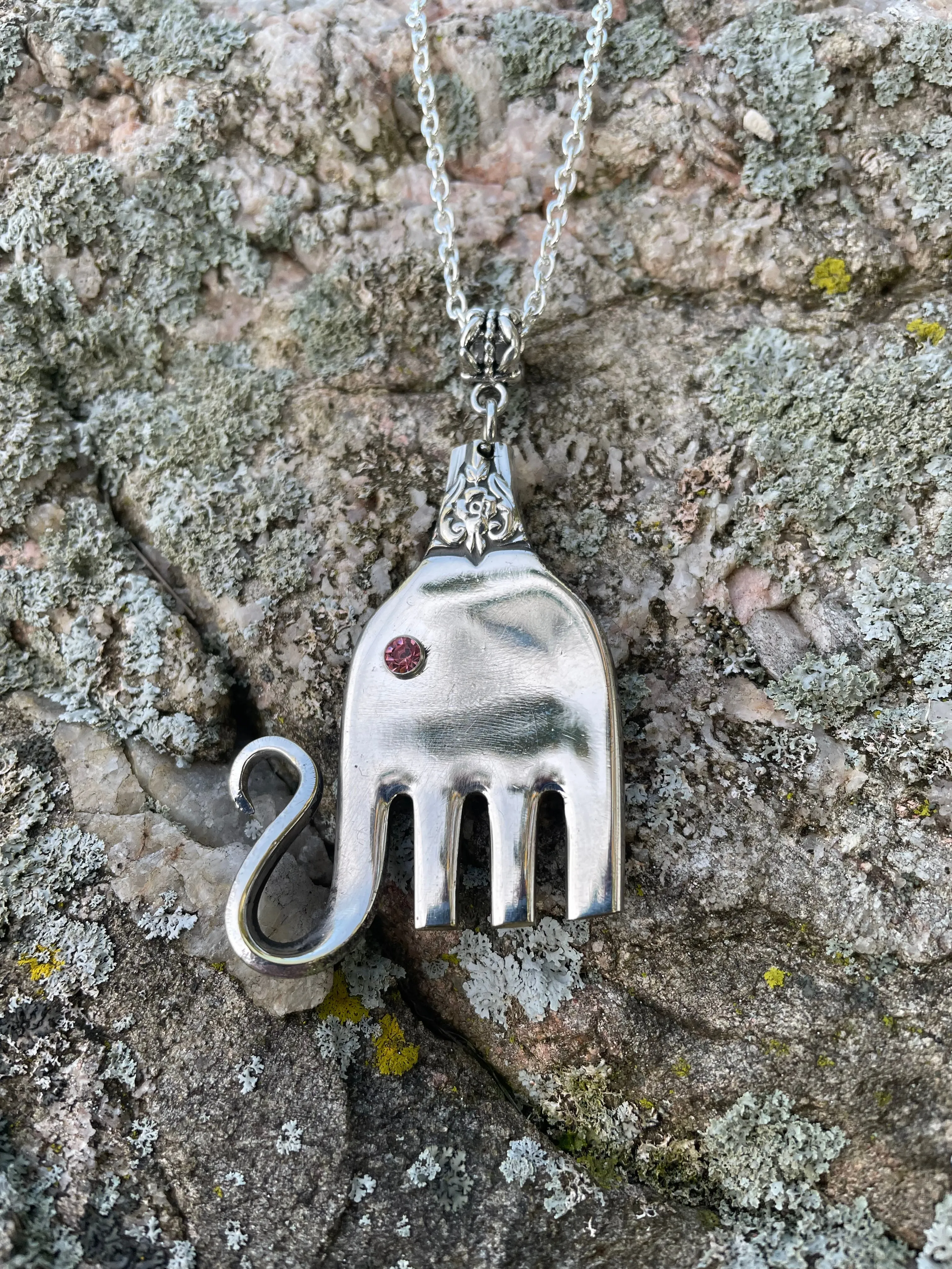 Fork Elephant Necklace