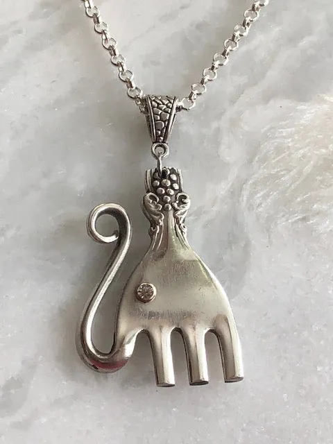 Fork Elephant Necklace