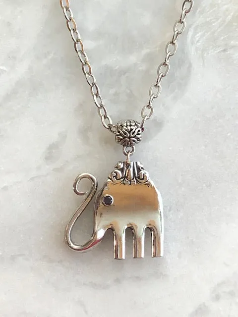 Fork Elephant Necklace