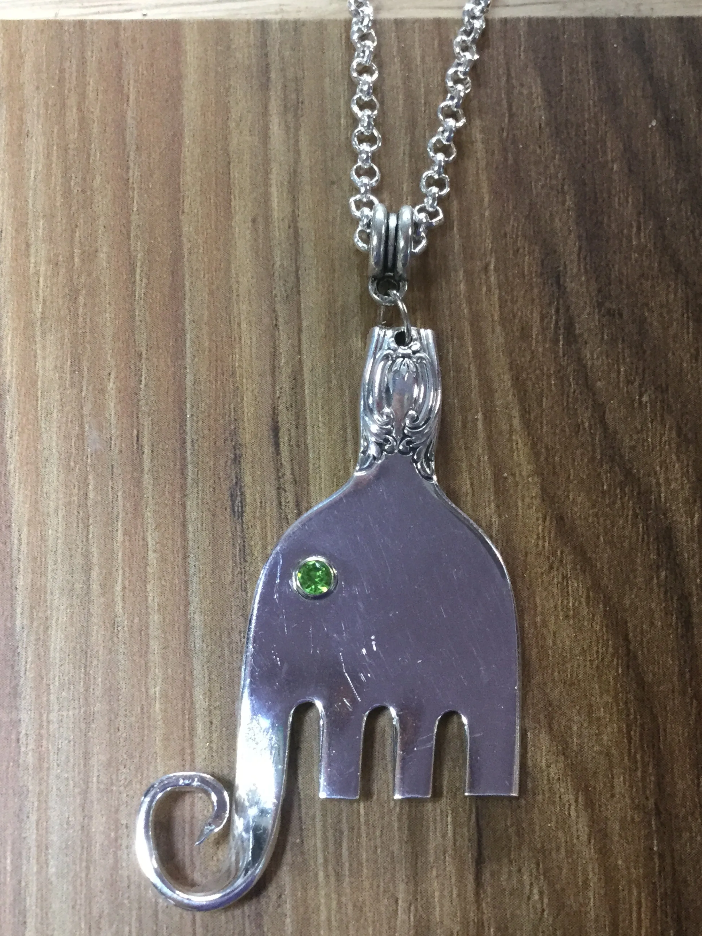 Fork Elephant Necklace