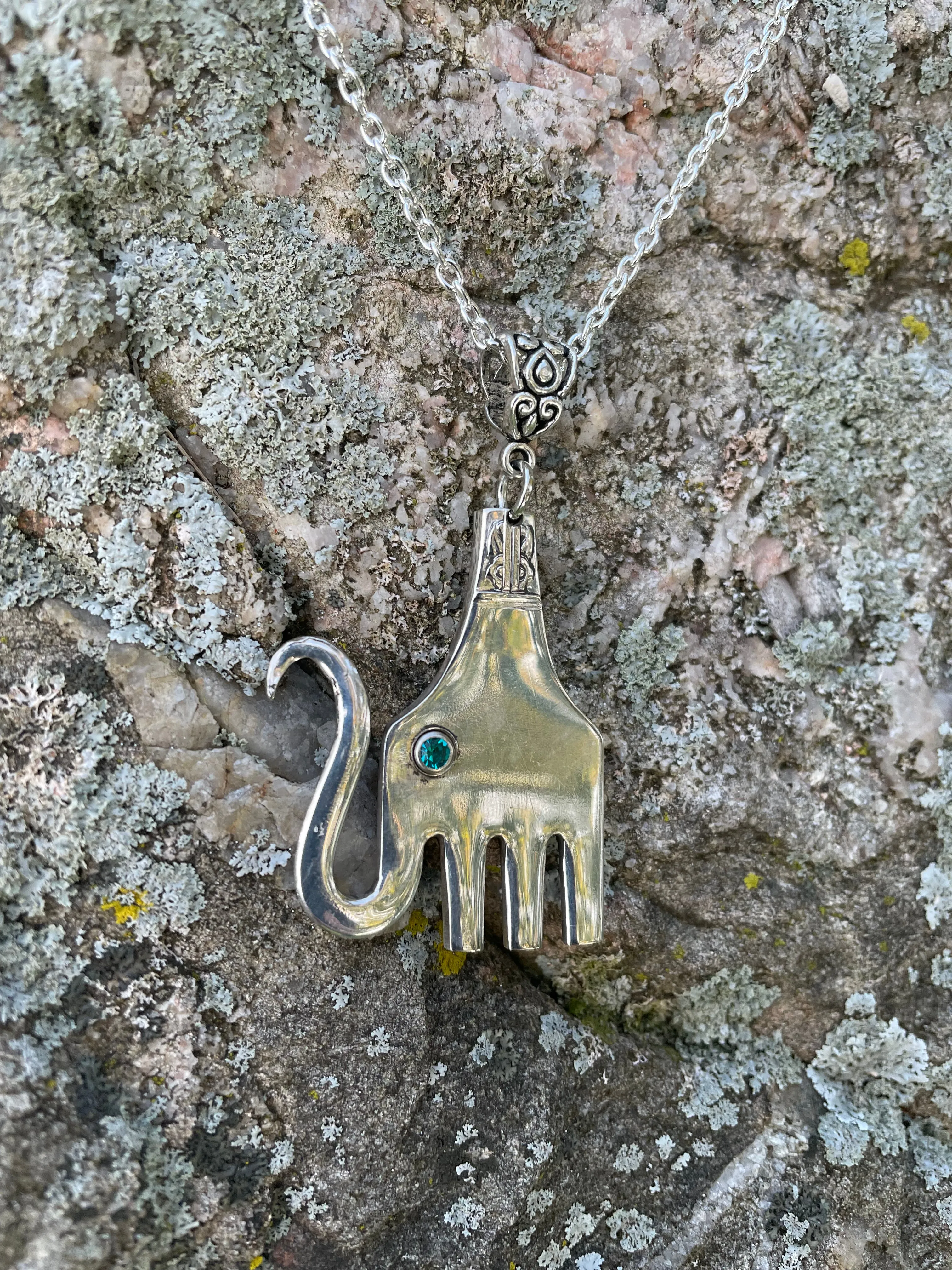 Fork Elephant Necklace