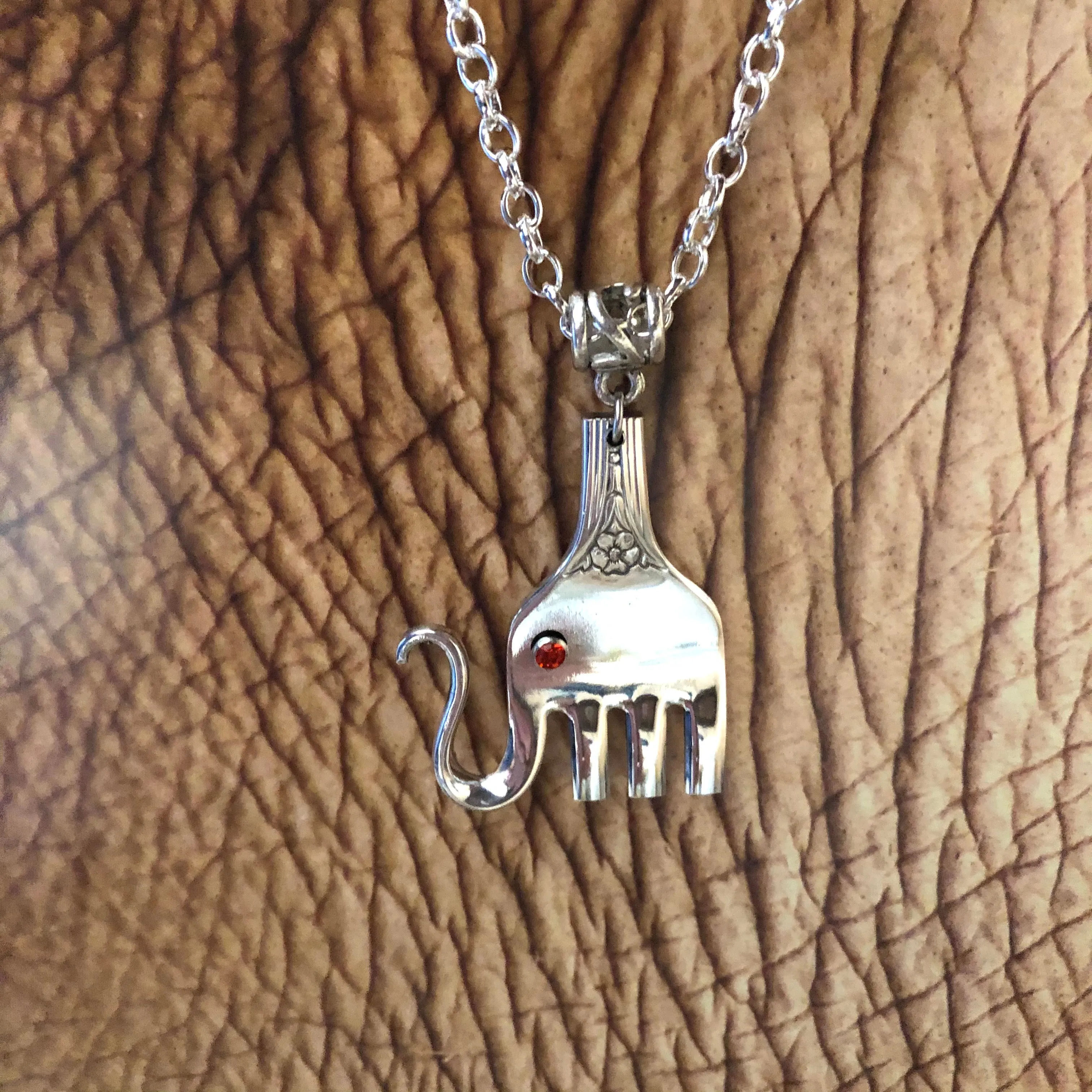 Fork Elephant Necklace