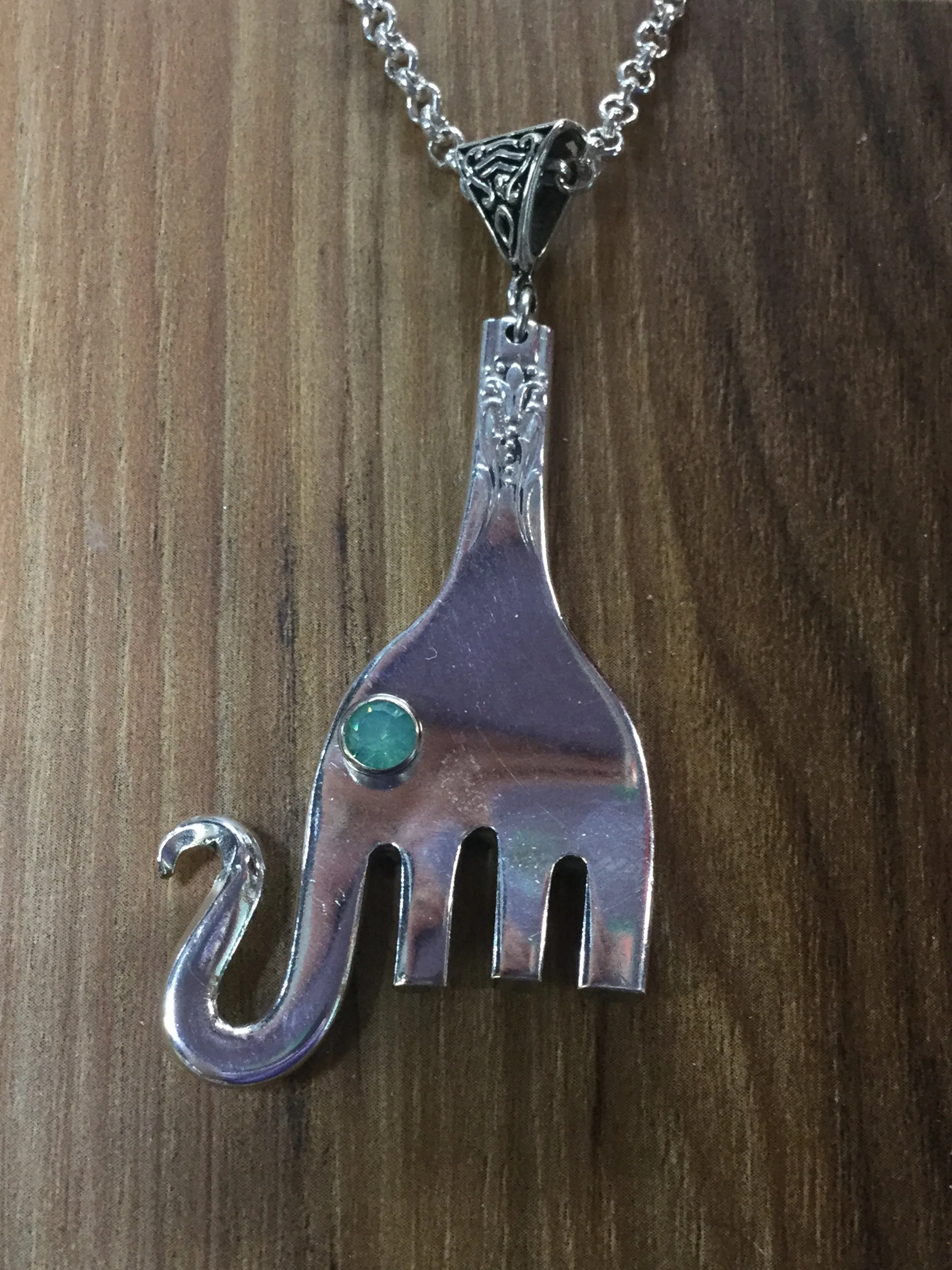 Fork Elephant Necklace