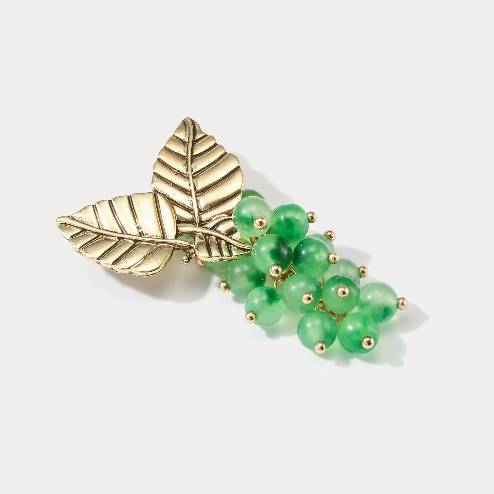 Green Grape Brooch