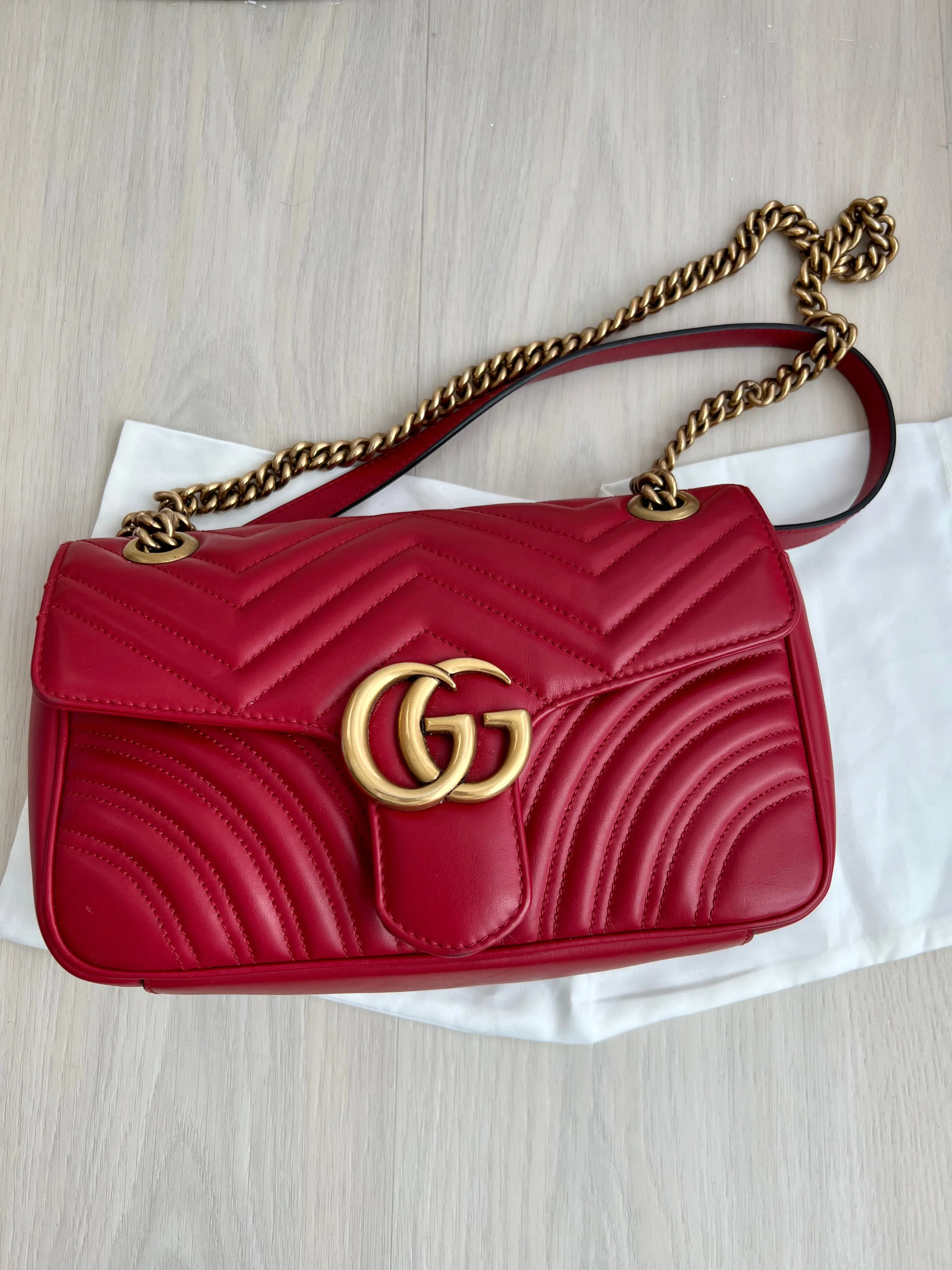 Gucci Marmont Matelasse Shoulder Bag