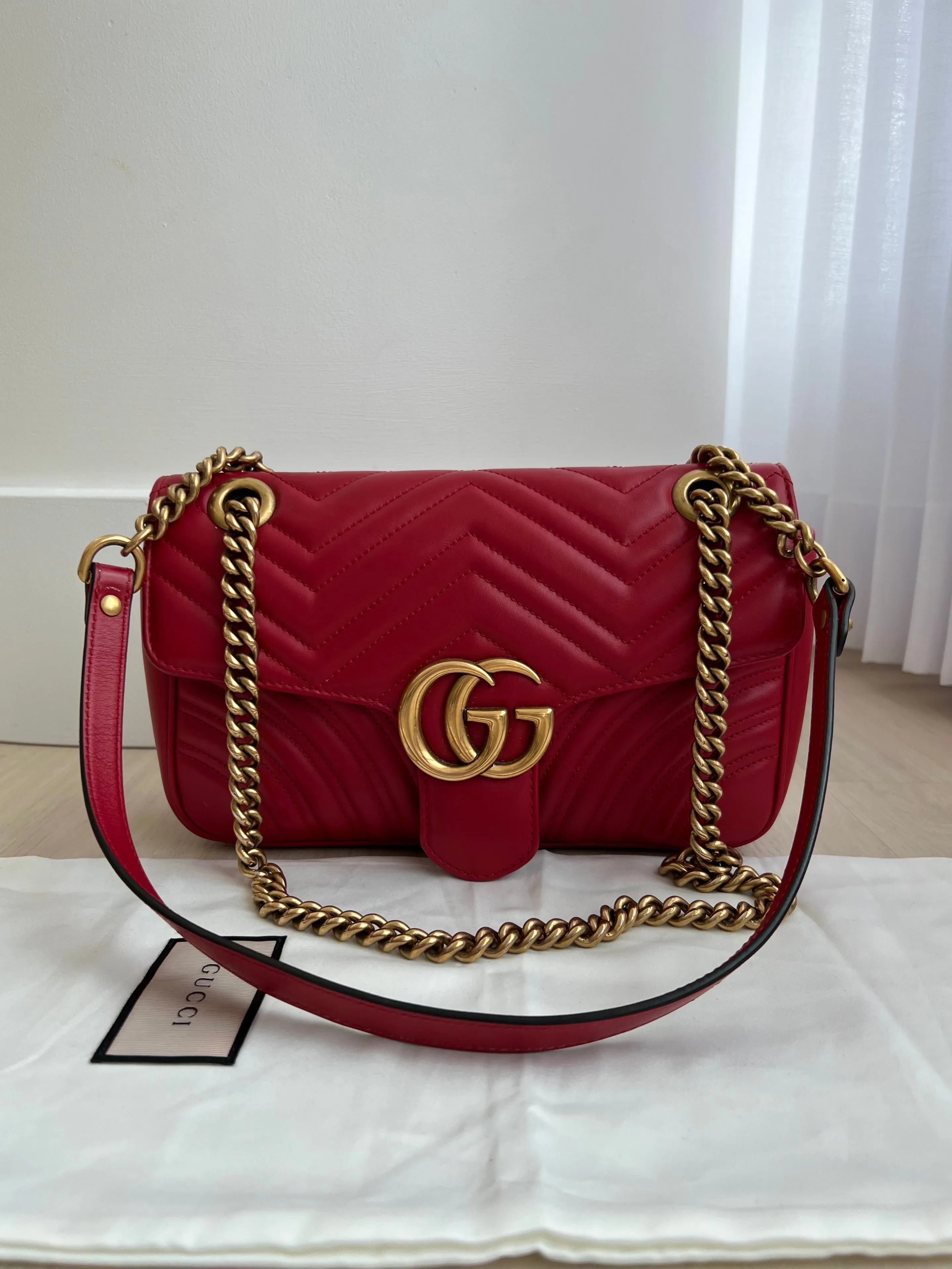 Gucci Marmont Matelasse Shoulder Bag