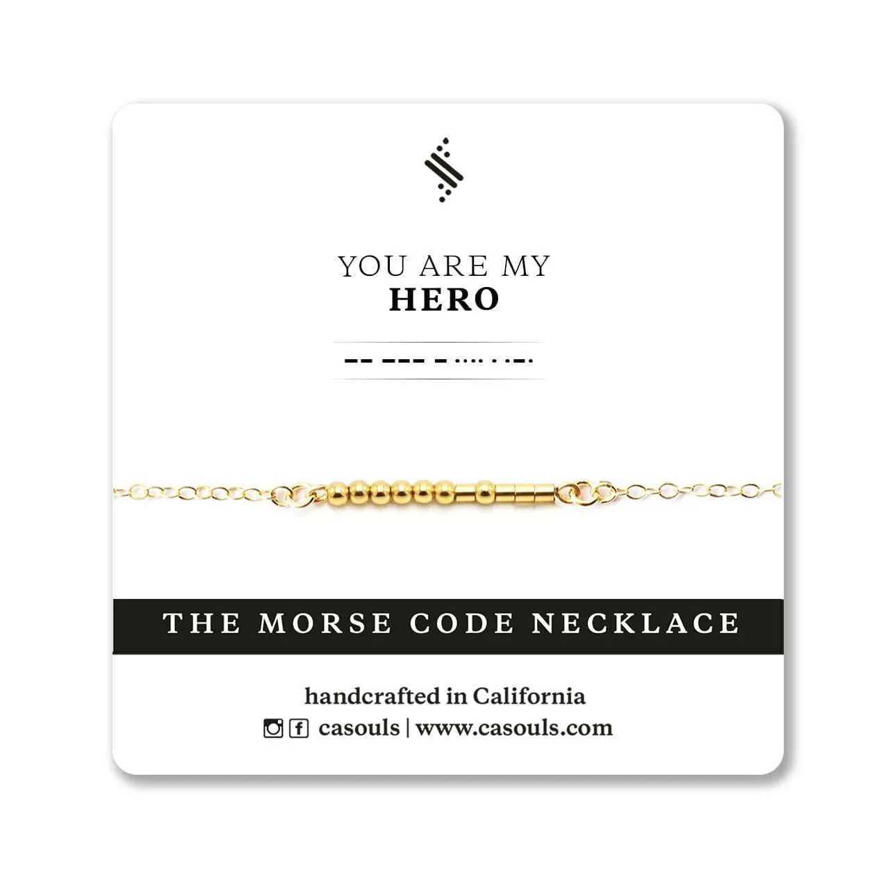 HERO - MORSE CODE NECKLACE