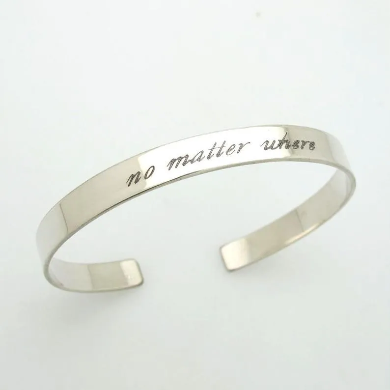 Inspirational Cuff Bracelet - Birthday Gift for her