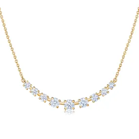 KWIAT Starry Night Nine-Stone Demi Necklace with Diamonds