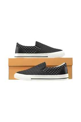 Micro Dot Men's Slip-on Canvas Shoes