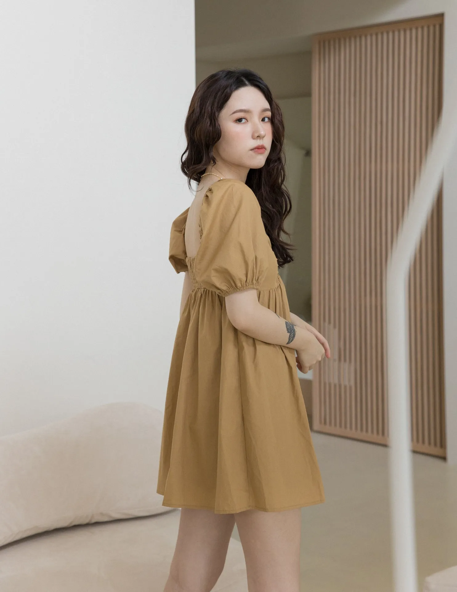 Mika Dress in Mocha