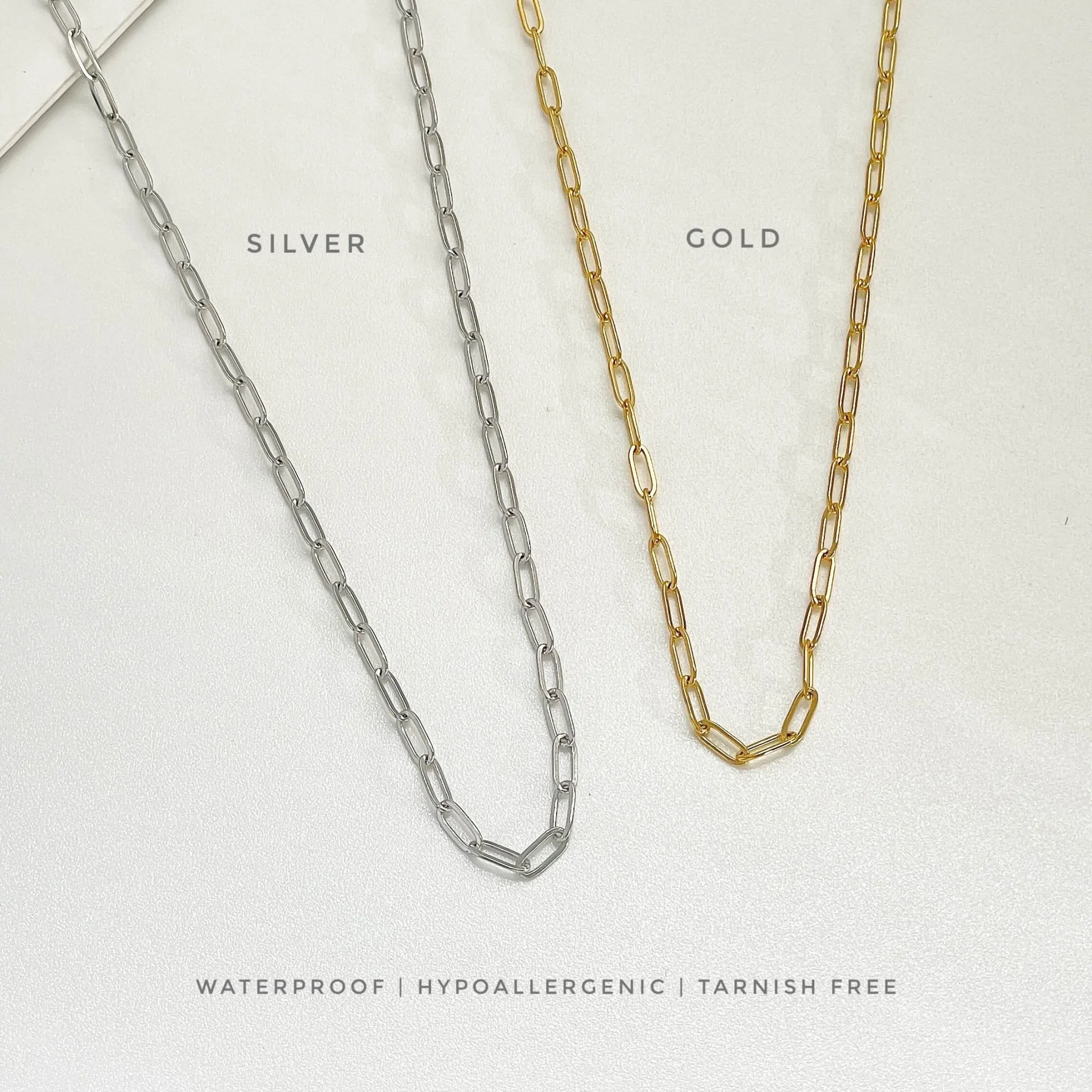 Mini Paperclip Chain Necklace