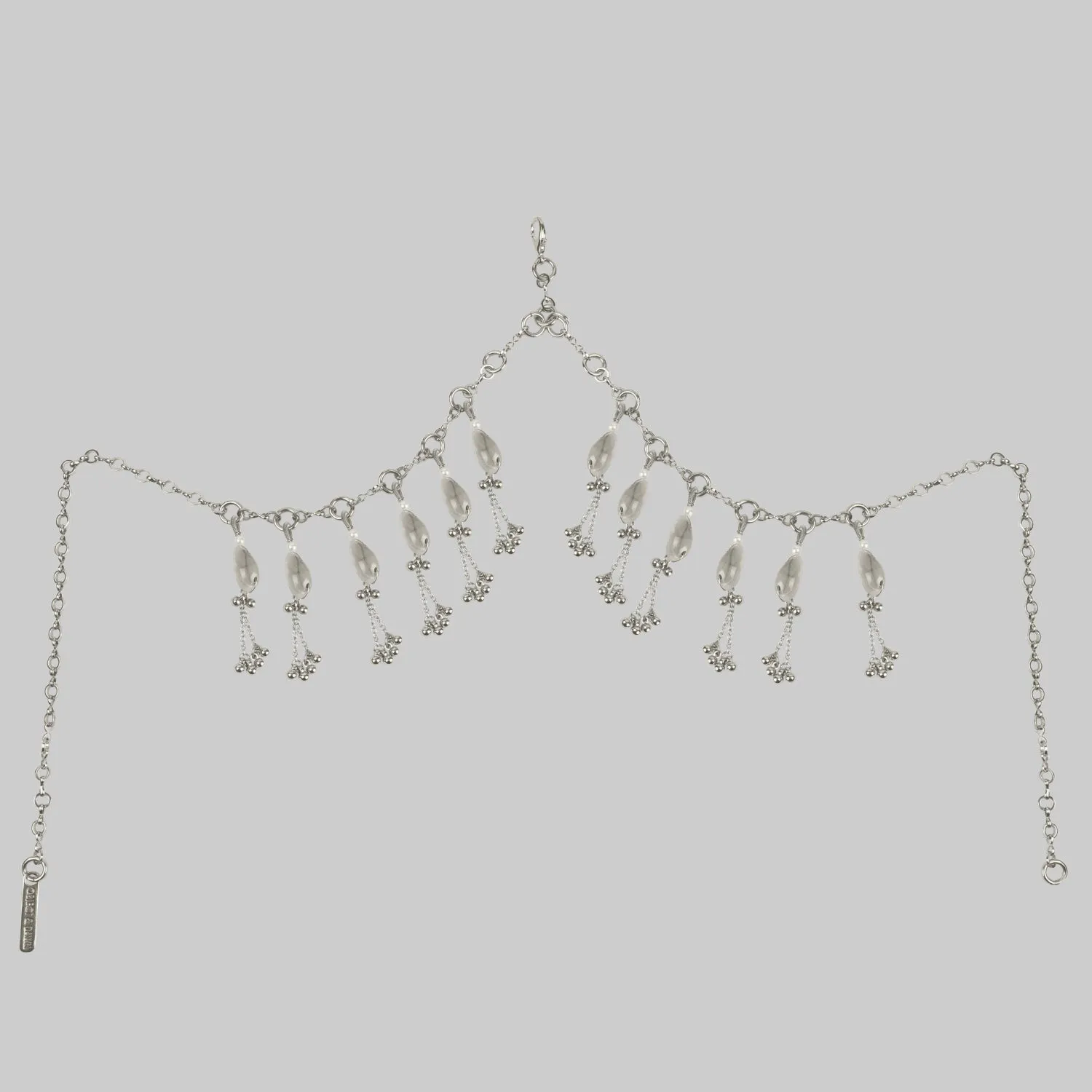 Pearl Jas Modular Headpiece System w/Face Chain