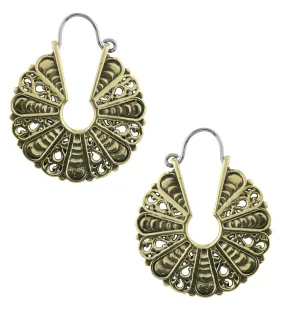 Perennial Brass Disk Hangers / Earrings